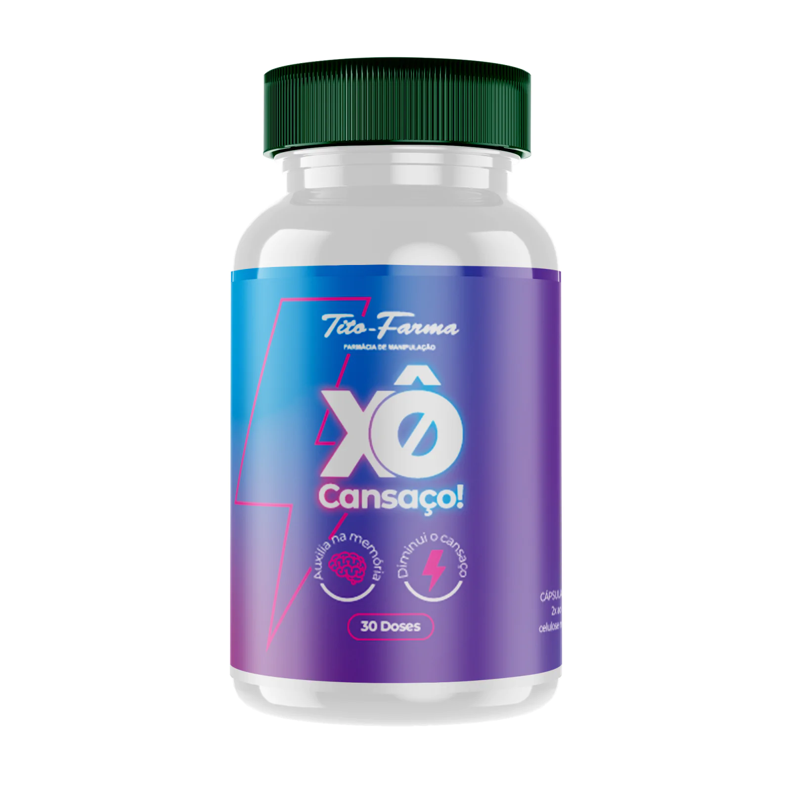 Xô Cansaço! Auxiliar na memória e diminuição do cansaço físico e mental (30 doses) - saiba mais