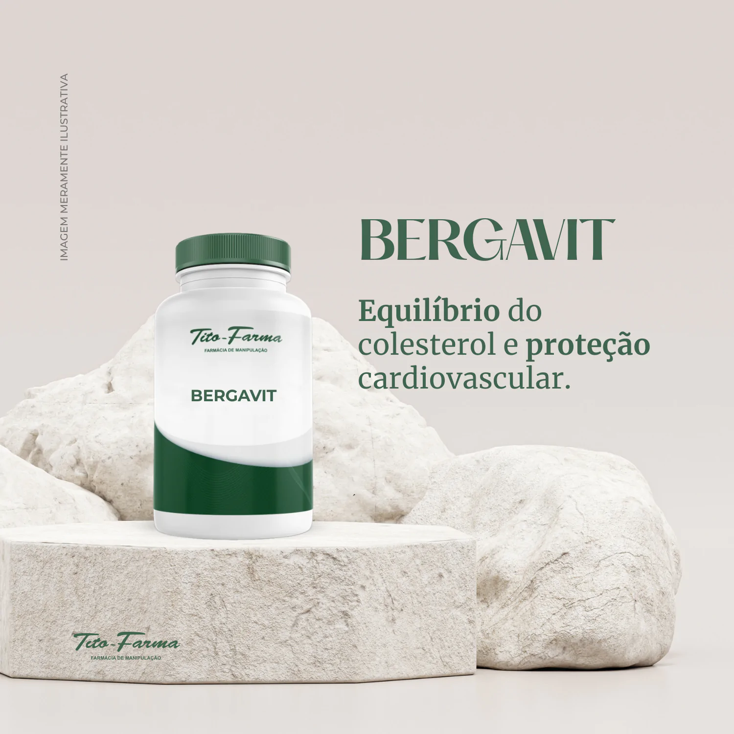 Bergavit - Apoio na saúde cardiovascular e redução do risco aterosclerótico (600mg - 30 doses)