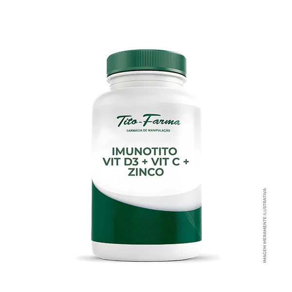 Imunotito - VIT D3 + VIT C + Zinco - Auxiliar na melhora da Imunidade - saiba mais